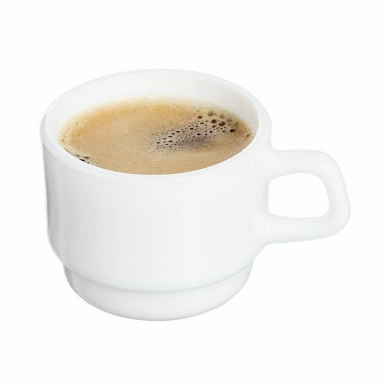 Tasse à thé rond blanc verre opal 19 cl Ø 7,8 cm Restaurant Arcoroc