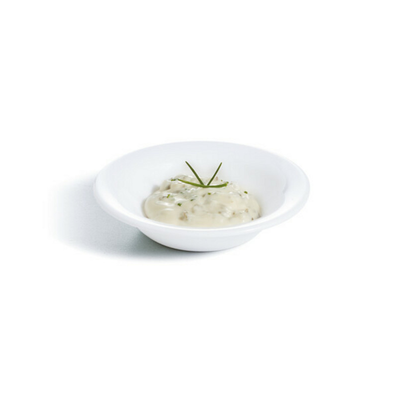 Coupelle rond blanc verre opal Ø 12 cm Restaurant Arcoroc
