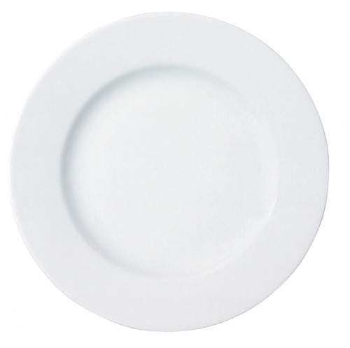 Assiette plate rond blanc porcelaine Ø 21 cm Roma