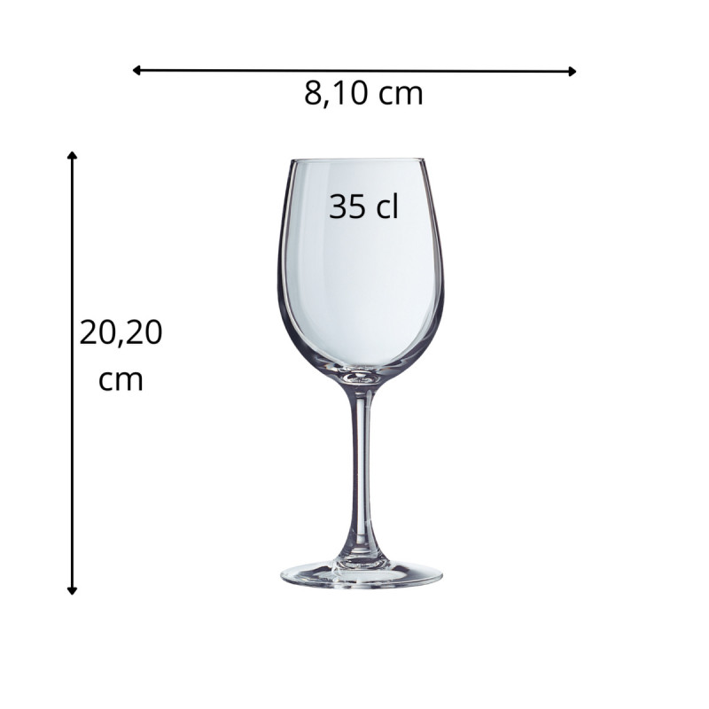 Verre à pied verre cristallin 35 cl Cabernet Chef & Sommelier