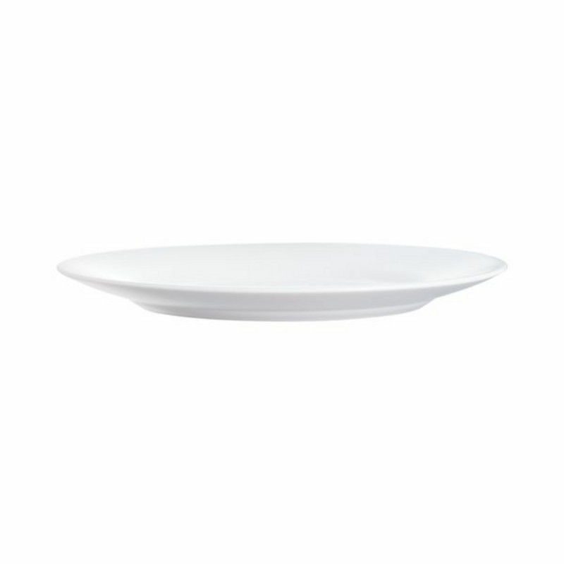 Assiette plate rond blanc verre opal Ø 25,4 cm Restaurant Arcoroc