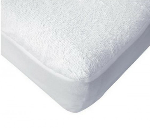 Protège matelas éponge PVC blanc 190x90 cm 225 g/m² coton Toucan