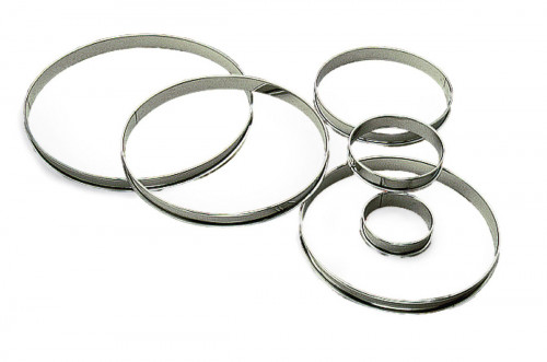 Cercle à tarte inox Sans revêtement Ø 24 cm 2 cm Gobel