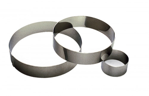 Cercle à mousse inox Sans revêtement Ø 26 cm 4,5 cm Gobel