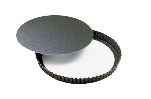 Tourtière acier Revêtement anti-adhésif Ø 32 cm 2,5 cm mobile Gobel