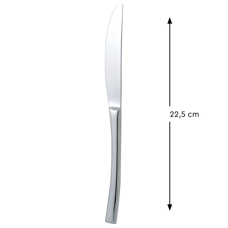 Couteau de table monobloc cranté 22,5 cm Style 180 Pro.mundi