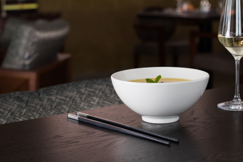 Bol rond ivoire porcelaine vitrifiée Fine Dine Rak