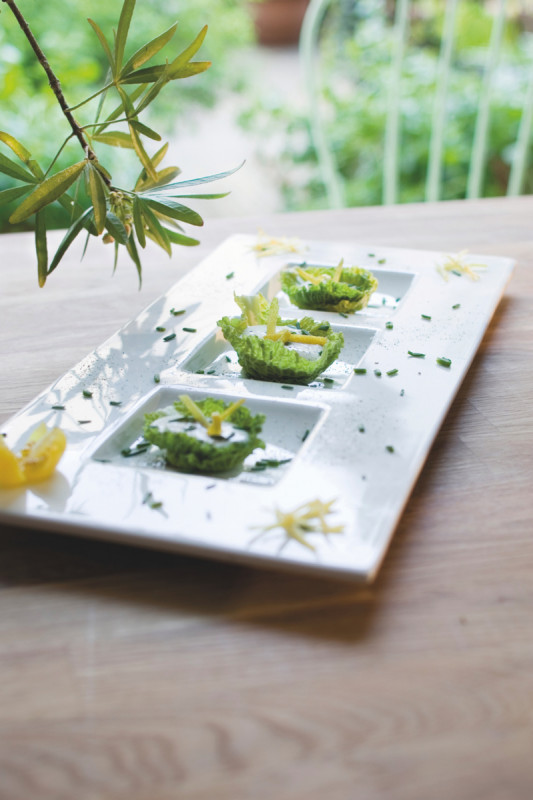 Assiette plate carré ivoire porcelaine vitrifiée 14,2x14,2 cm Allspice Rak