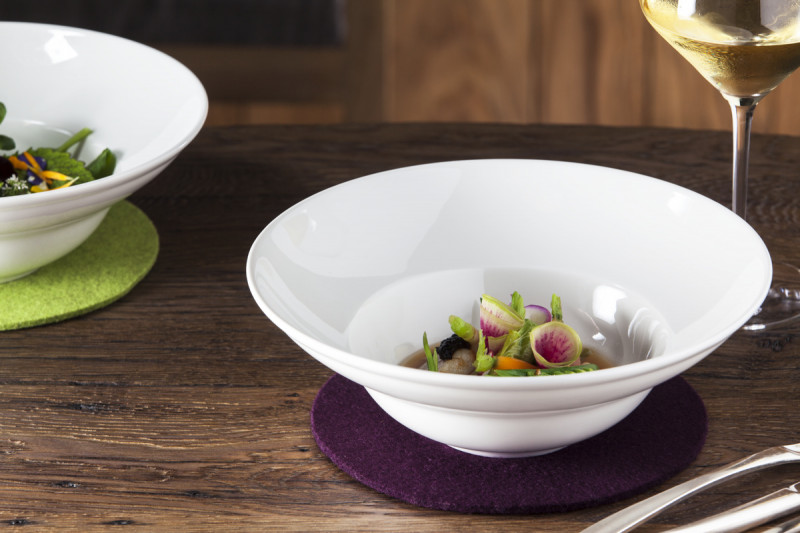 Assiette plate rond ivoire porcelaine vitrifiée Ø 30,6 cm Classic Gourmet Rak