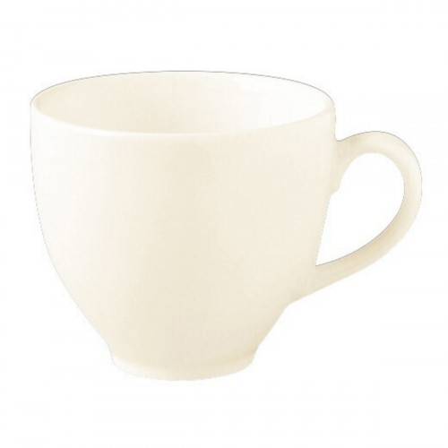 Tasse à thé/café rond ivoire porcelaine vitrifiée 23 cl Ø 8,5 cm Classic Gourmet Rak
