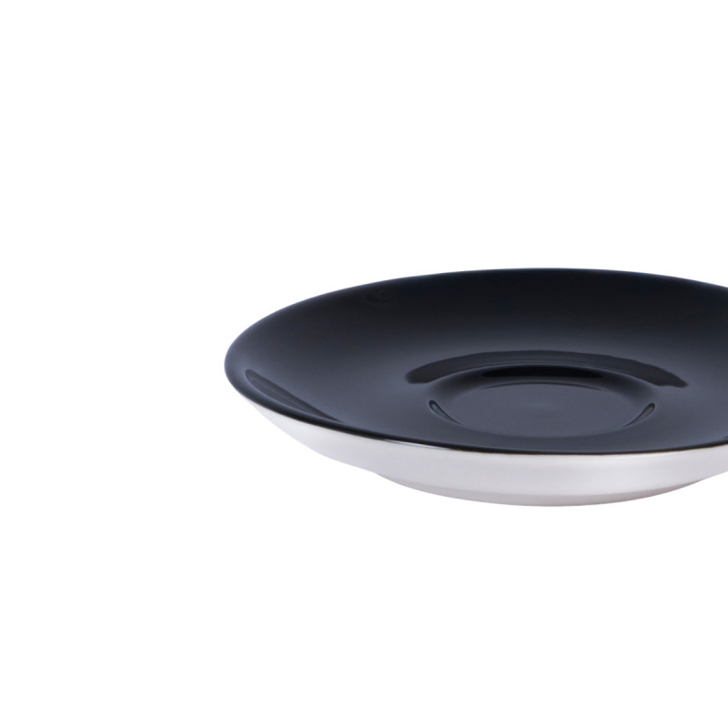 Sous-tasse à expresso rond noir porcelaine Ø 12 cm Emotions Pro.mundi