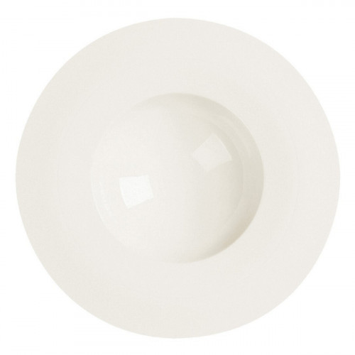 Assiette creuse rond ivoire porcelaine vitrifiée Ø 22,7 cm White Gold Rak