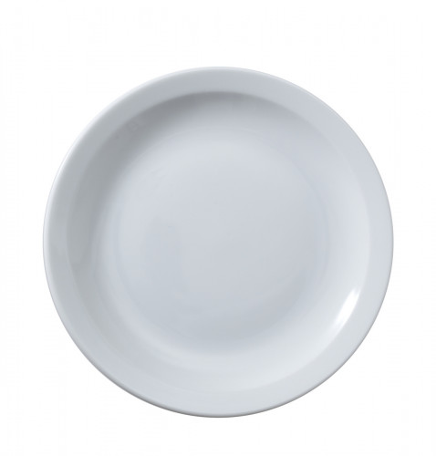 Assiette plate rond blanc porcelaine Ø 19 cm Optima Vaisselle