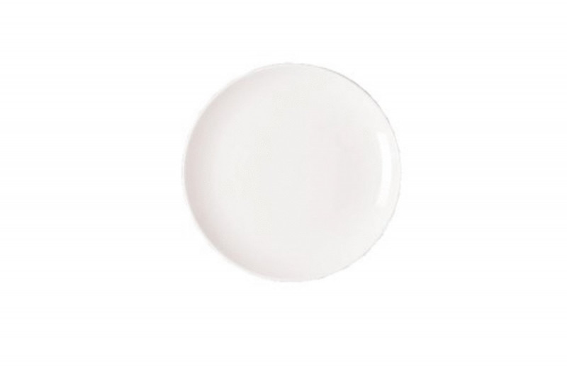 Assiette coupe plate rond ivoire porcelaine vitrifiée Ø 31 cm Nano Rak