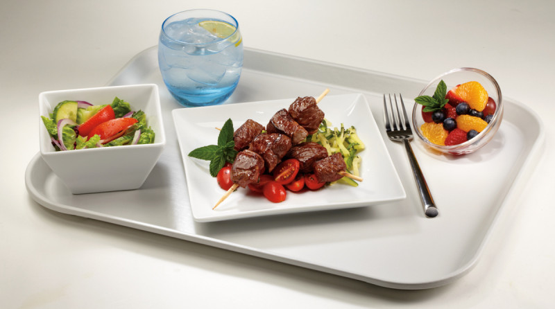 Plateau GN1/1 polyester gris 53x32,5 cm Cambro