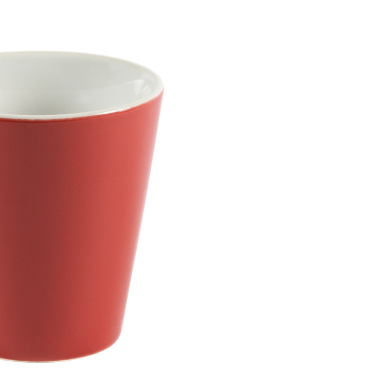 Gobelet rond rouge grès émaillé 20 cl Ø 8,5 cm Prismo Pro.mundi