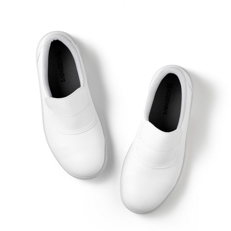 Chaussures mocassin de sécurité mixte blanc 38 Tony Nordways