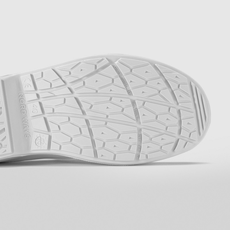 Chaussures mocassin de sécurité mixte blanc 40 Tony Nordways