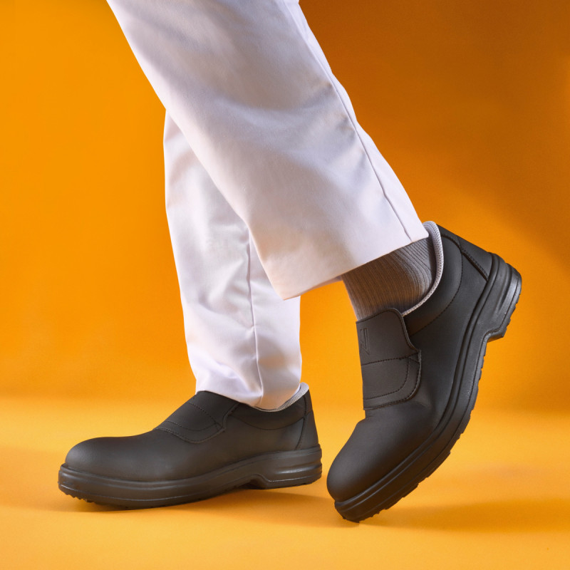 Chaussures mocassin de sécurité mixte noir 40 Tony Nordways