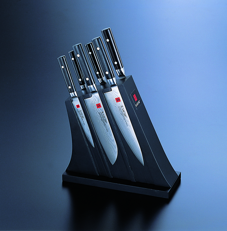 Couteau chef 20 cm acier bois compressé unie Kasumi Damas Kasumi