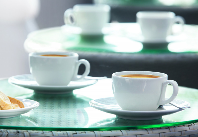 Tasse à expresso rond ivoire porcelaine vitrifiée 8 cl Ø 6,5 cm Barista Rak