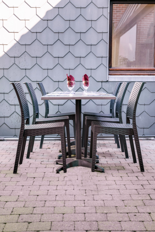 Pied de table noir 63x63x73 cm Monza Flexmob