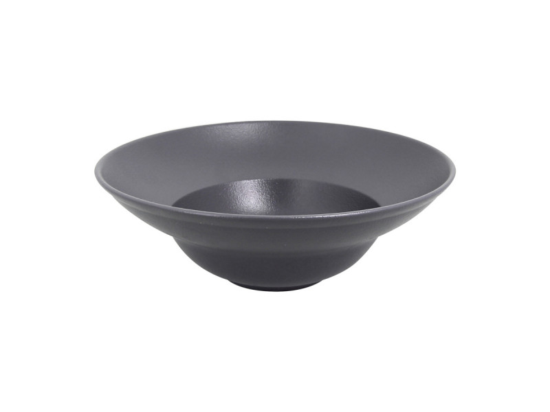 Assiette extra creuse rond Gris stone porcelaine vitrifiée Ø 22,7 cm Neo Fusion Rak