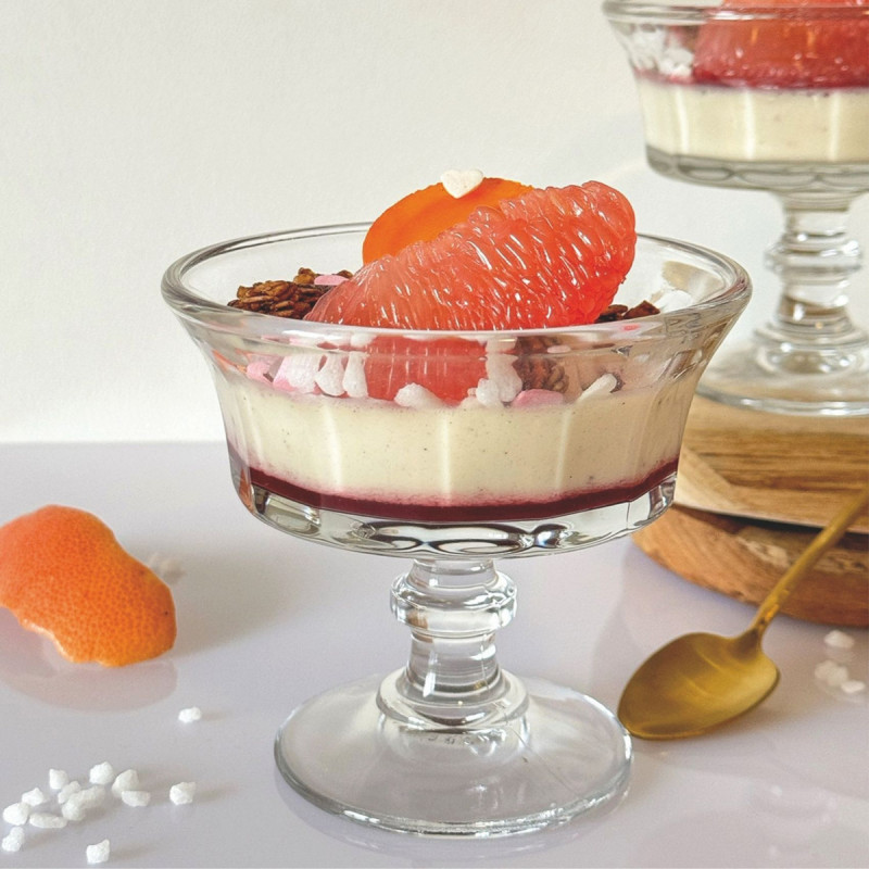 Coupe à dessert rond transparent verre pressé Ø 10,8 cm Perigord La Rochere