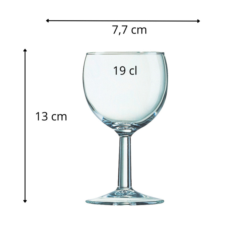 Verre à pied verre 19 cl Ballon Arcoroc