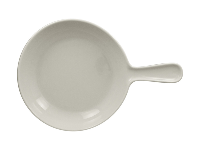 Poêlon rond blanc porcelaine vitrifiée Ø 24 cm Chefs Fusion Rak