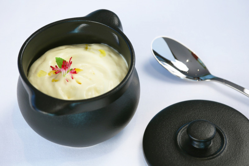 Couvercle pour cocotte rond noir porcelaine vitrifiée Ø 15,8 cm Chefs Fusion Rak