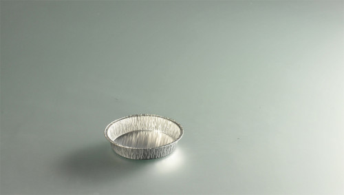 Tourtière rond gris aluminium Ø 10,9 cm 16 cl (100 pièces)