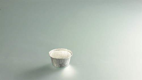 Godet rond gris aluminium Ø 8 cm 11 cl (100 pièces)