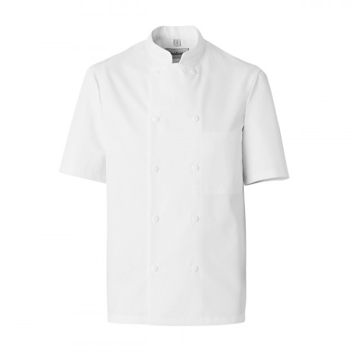 Veste de cuisine homme manche courte blanc L Ideal Molinel