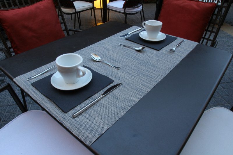 Set de table gris plastique 36,5x46,5 cm Santorini Pio Tavola