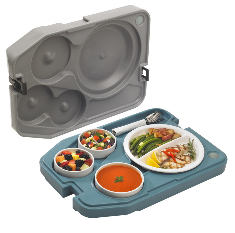 Plateau repas isotherme plastique 37x53x10,5 cm Pâtissier Tablotherm Cambro