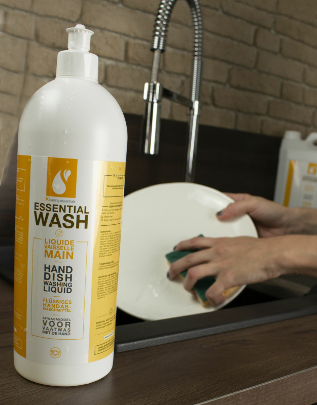 Liquide vaisselle à la main ultra dégraissant 1 L Essential Wash Kleaning Essentials