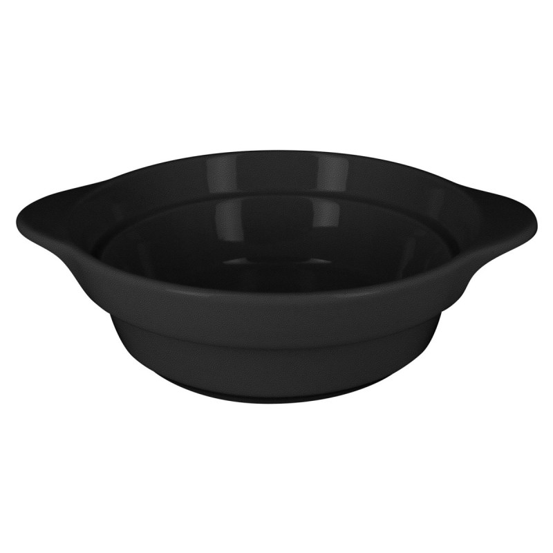 Cocotte rond noir porcelaine vitrifiée Ø 16 cm Chefs Fusion Rak