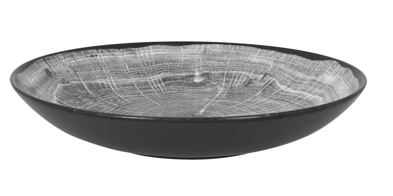 Assiette coupe creuse rond beech porcelaine vitrifiée Ø 22,2 cm Woodart Rak