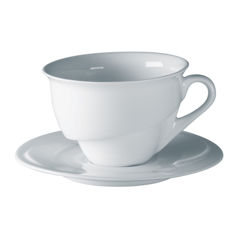 Tasse à thé/chocolat rond blanc porcelaine vitrifiée 26 cl Ø 10,5 cm Delissea Rak