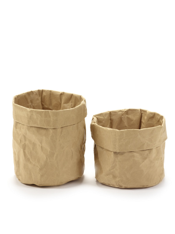 Corbeille rond kraft Ø 11 cm 12 cm Serax