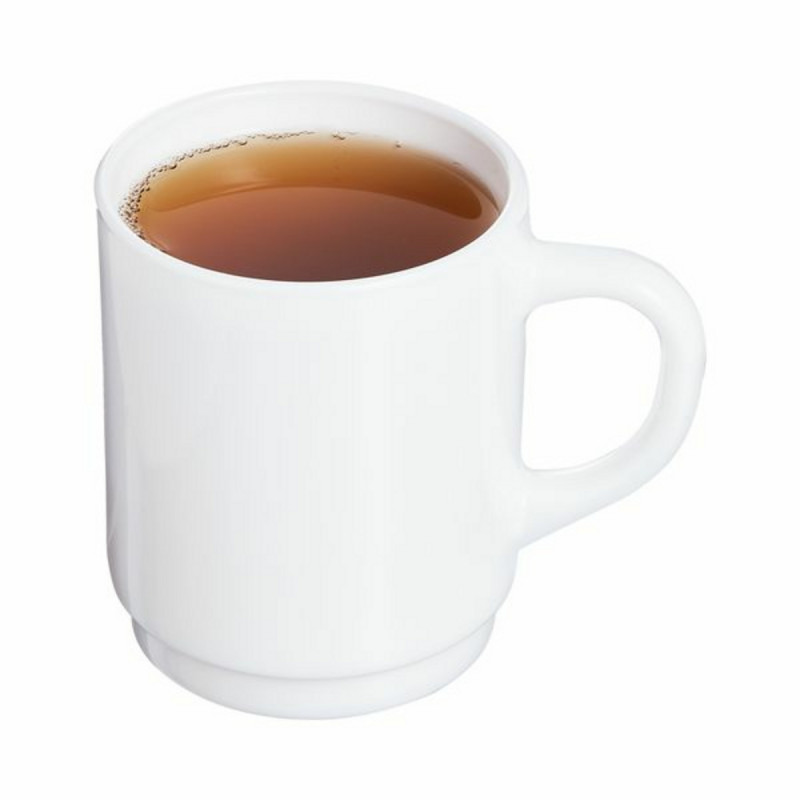 Mug empilable rond blanc verre opal 25 cl Ø 7,2 cm Restaurant Arcoroc