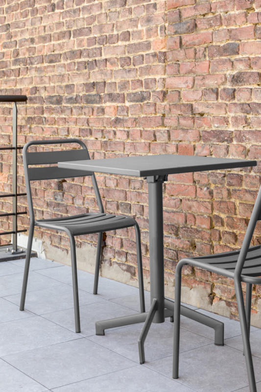 Chaise gris anthracite 82x44x51 cm Bastille Flexmob