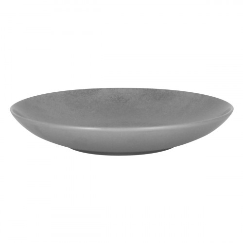 Assiette coupe creuse rond gris porcelaine vitrifiée Ø 22,2 cm Shale Rak