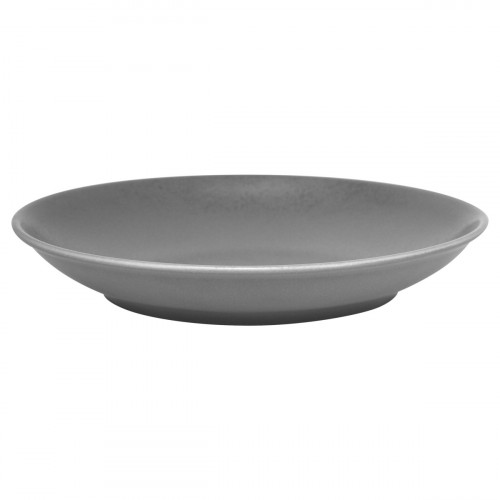 Assiette coupe creuse rond gris porcelaine vitrifiée Ø 27,8 cm Shale Rak
