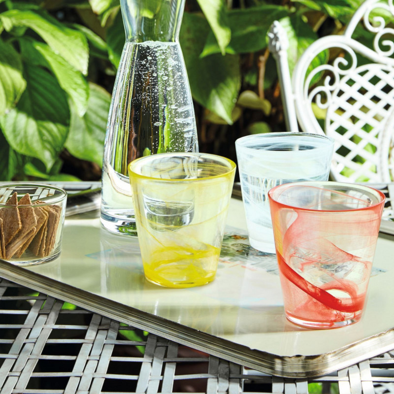 Gobelet rouge verre 37 cl Capri Bormioli Rocco