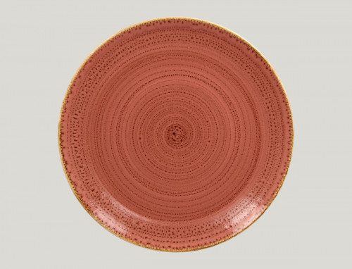Assiette coupe plate rond coral porcelaine vitrifiée Ø 30,7 cm Twirl Rak