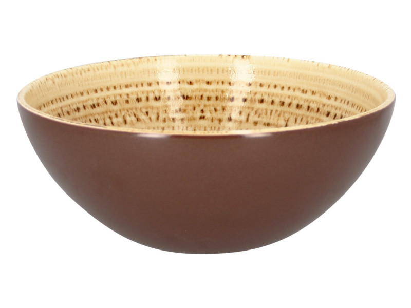 Saladier rond beige porcelaine vitrifiée Ø 20,2 cm Twirl Rak