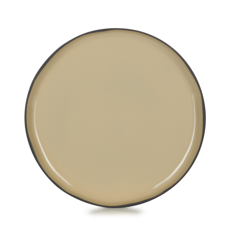Assiette plate rond muscade porcelaine culinaire Ø 28 cm Caractère Revol