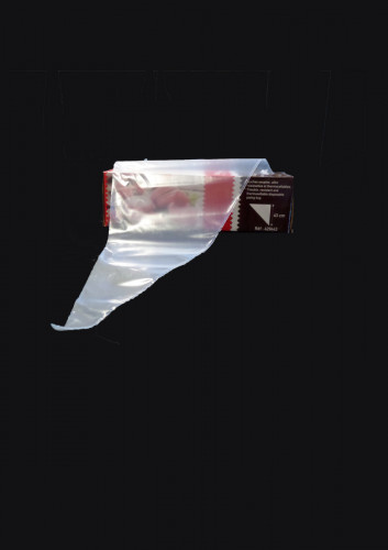 Poche pâtissière jetable plastique transparent 25x43 cm 80 microns (100 pièces)